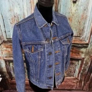 Boys Blue Jean Jacket Denim Vintage Size L